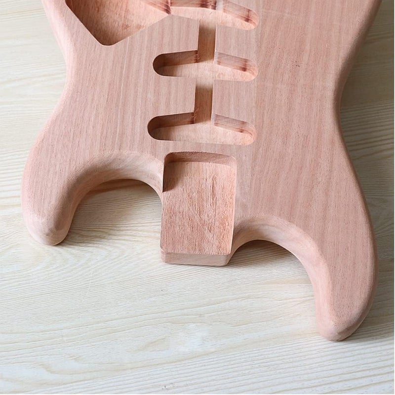 JD.Moon Electric Guitar Body for Fender Strat Guitar Accessory DIY Stratocaster Guitar Body Unfinished Mahogany - Image 3